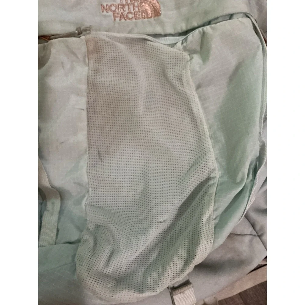 THE NORTH FACE Laptop Backpack Blue Worn STAINED